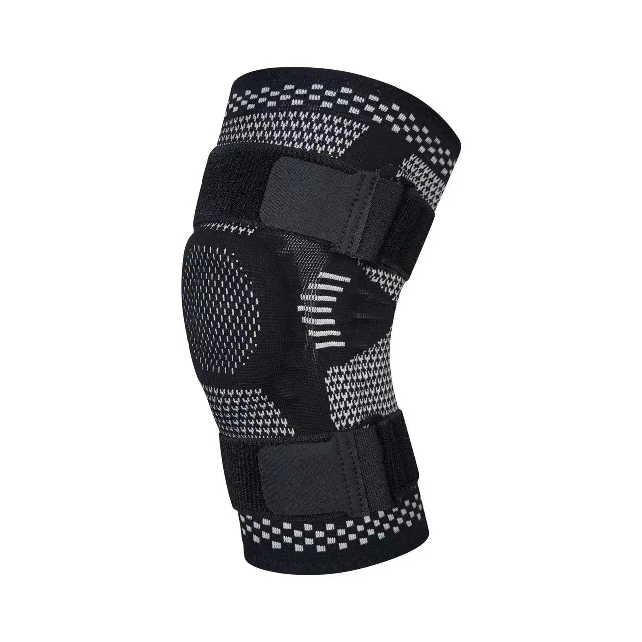 1 Stück Kniebandage, Kompressionsmanschette mit Seitenstabilisatoren und Patella-Gel für Knieschmerzen, Meniskusriss, ACL-Verletzungserkennung