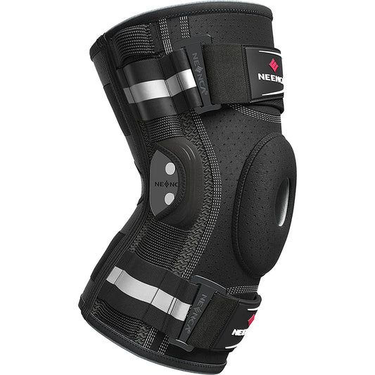 NEENCA Kniebandage mit Scharnier für Knieschmerzen, Kniestütze mit seitlichen Stabilisatoren, Linderung von Gelenkschmerzen, Arthritis, Meniskusriss, ACL PCL